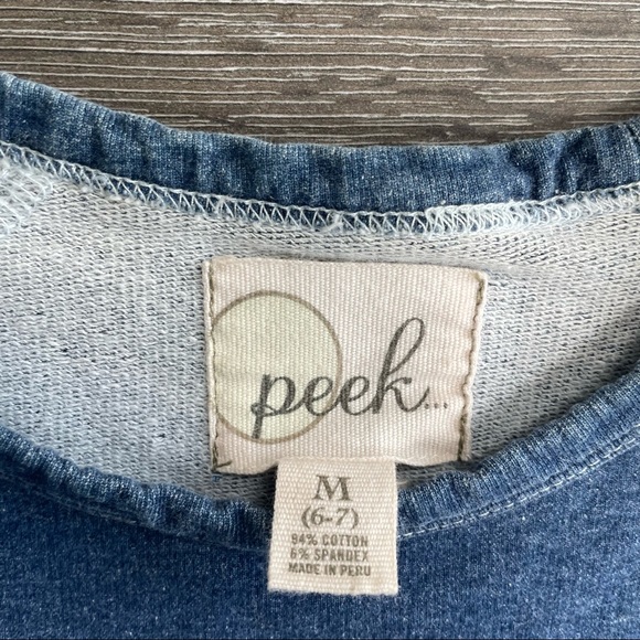 Peek ombre sweatshirt boys tie dye light sweater size medium 6-7 - Picture 6 of 7